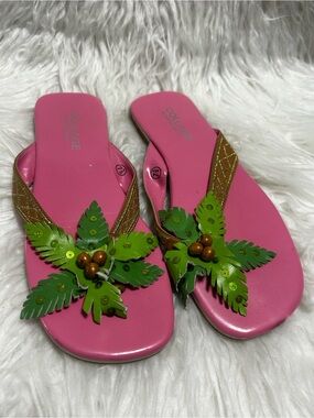 Collage Palm Tree Sandals